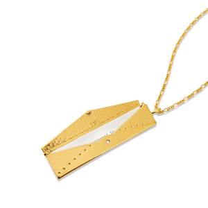 Envelope Fortune Locket - Gold